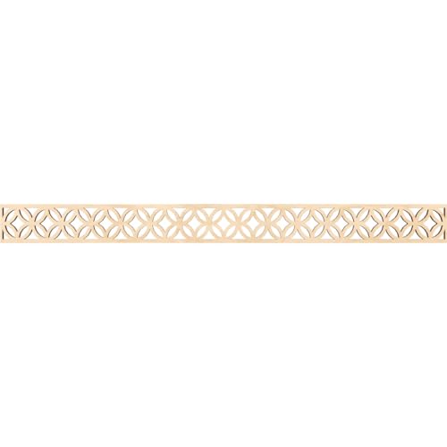 46 3/8"W x 4"H x 3/8"T Crosby Fretwork Moulding, Birch
