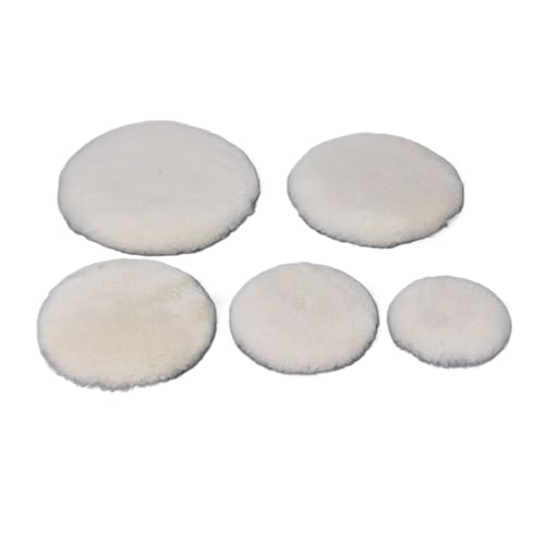 GYQAZSS 5PCS 3/4/5/6/7 Inch Polishing Kit Polishing Pad Car Waxing Sponge Disk Wool Wheel Auto Paint Care Polisher Pads Car Gadget