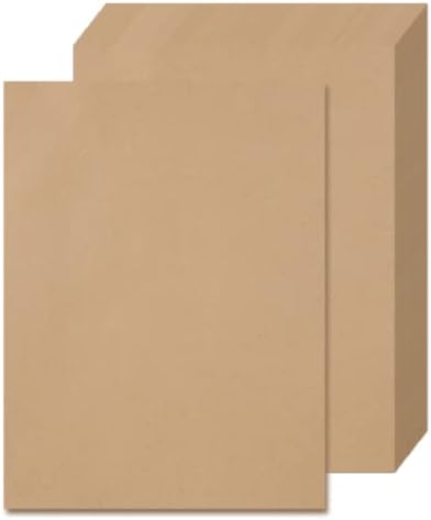50 Sheets Kraft Paper, Brown Stationery Paper,for Arts, Crafts, and Office Use(8.5 x 11 In)