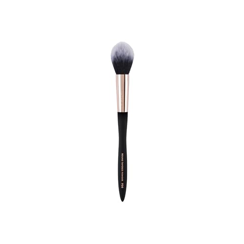 Profusion Cosmetics Artistry Series Round Tapered Powder Brush, Dense Application of Powder Products With Soft Touch Matte Finish, Waved Handle for Optimum Grip, and Lightweight Balance