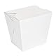 360 Stück Mikrowellen-Behälter Thepack 960 ml 230 + 12 Pp G/M2, 8,9 x 7 x 10,8 cm, Weiß, Nano-Mikro-Wellpappe, 360 Stück
