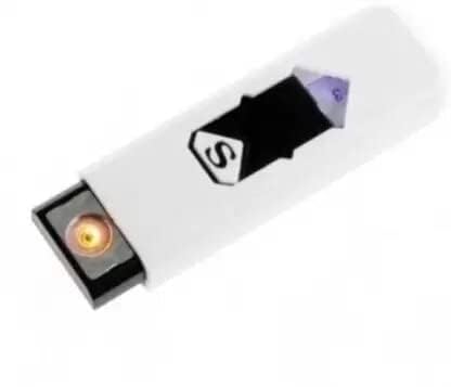Image of Metal Electronic Cigarette Lighter, USB Rechargeable Portable Lighter for Car /Party /Pocket Lighter