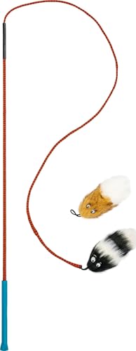 Outward Hound Tail Teaser Wand Dog Toy with Squeaky Plush, 36'