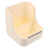 BESPORTBLE Kaninchenfutterspender 2-in-1 Mit Grasgitter Und Napf Aus Bpa Freiem Kunststoff Für Kleintiere Wie Kaninchen Meerschweinchen Und Chinchillas Platzsparend Leicht Zu Reinigen Haustiergerecht