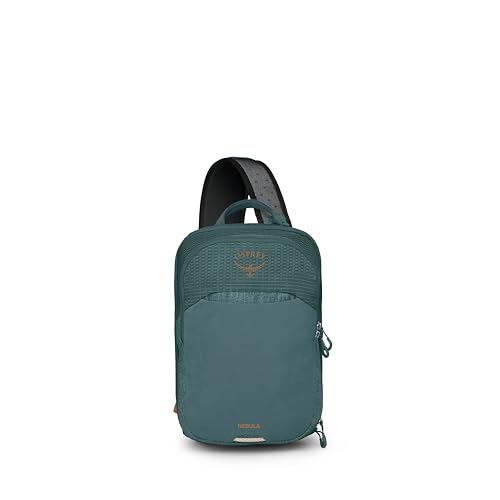 Image of Osprey Nebula Shoulder Sling Bag - Crossbody Backpack with Laptop Sleeve and Bottle Pocket, Torrent Blue Heather