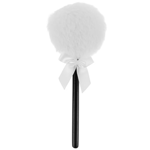 Beavorty Setting Powder Puff, Lollipop Makeup Puff Loose Powder Puff Body Powder Puff with Stick Handle for Face Cleaning Makeup