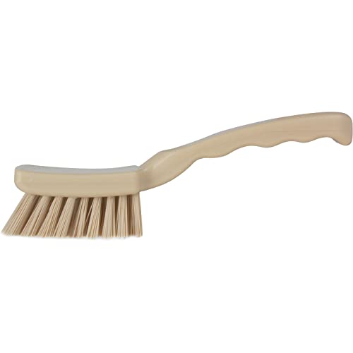 Image of SPARTA 41395EC25 Plastic Scrub Brush, Detail Brush, Kitchen Brush with Hanging Hole for Cleaning, 7 Inches, Tan (Pack of 3)