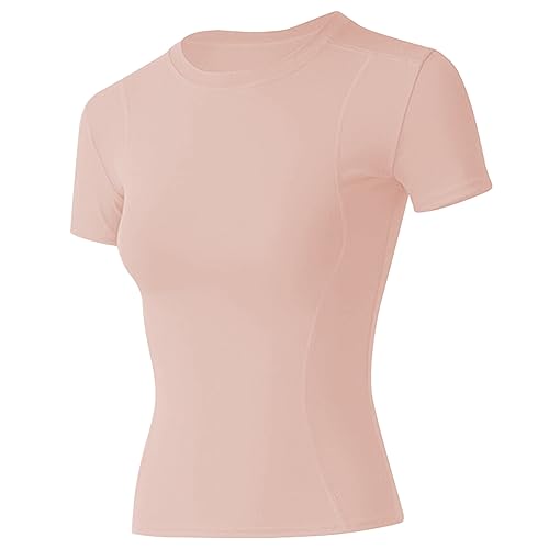 Image of Loovoo Women Workout Shirts 1 /2 /3 Pack Athletic Compression Tee Dry Fit Yoga Gym Basic Tops