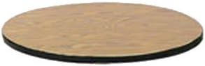Round Cafe Breakroom Top in Black Granite (30 in./Black Granite)