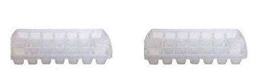 Set of 2 Pop Out Ice Cube Trays Makes 19 Ice Cubes Per Tray