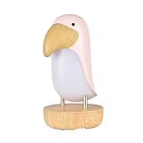 Veilleuse haut-parleur - design en bois en forme d'oiseau, délicat et charmant, adorable et unique, excellent effet décoratif, lampe en forme d'oiseau