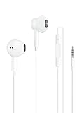 Cambie libremente: el cable de los auriculares tiene un micrófono y un controlador incorporados. Un botón multifunción te permite contestar/finalizar una llamada, reproducir/pausar, saltar y reproducir canciones con auriculares. No hay necesidad de sacar el teléfono. El micrófono incorporado le permite hacer llamadas con manos libres