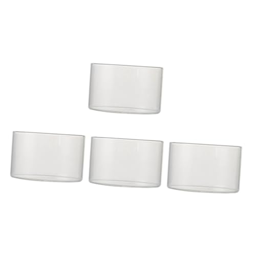 TOPPERFUN 4 Cuencos Para Pudín Resistentes A Altas Temperaturas Cuencos Para Postre Cuencos Para Servir Fuente Para Hornear Cuenco Para Pastel Moldes Para Pastel Cuencos Pequeños Para