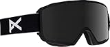 Anon Men's M3 Goggle, Black Frame Polar Smoke Lens; Spare Lens: Blue Lagoon, 194311, One Size