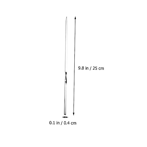 Parliky 1 Conjunto Com 30 Peças De Agulha Perfurante De Aço Inoxidável Espetos De Churrasco Espetos