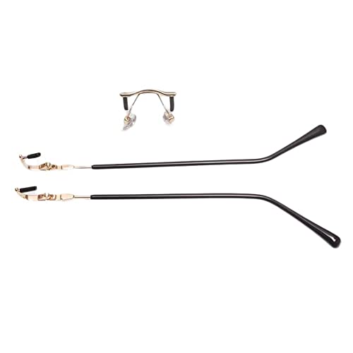 Kit de pièces de réparation de lunettes sans monture mono-trou en alliage discret
