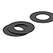 FKM Gasket Round Sealing Pad (1/2 Packs) - 3mm Thick, DN15-DN400 for Home & Industrial Sealing 2sheets DN250