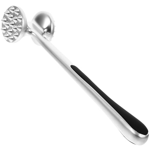 COOPHYA Martillo Multifunción para Carne de Acero Inoxidable Doble Cara y Mango Largo, Práctico y Fácil de Usar para Cocina en Casa