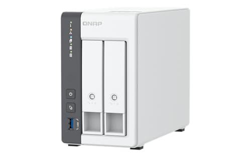 Image of QNAP TS-216G-US - The Most Affordable 2-Bay 2.5GbE Desktop NAS, Equipped with ARM Cortex-A55 Quad-Core CPU, Built-in NPU and 4GB DDR4 RAM (Diskless)