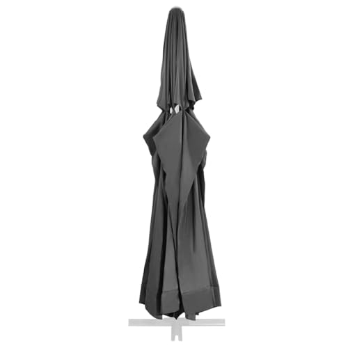 Tissu de remplacement pour parasol d extérieur anthracite 600cm toile de rechange grand parasol