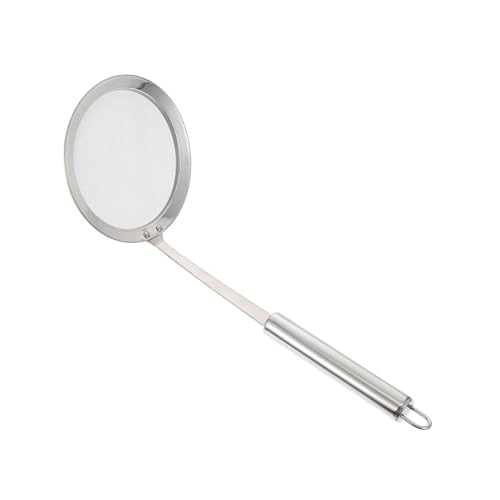 NAMOARLY Espumadera De Acero Inoxidable De Colador De Cocina Para Servir Alimentos Ideal Para Pasta Caldos y Jugos Utensilio De Cocina Práctico y Duradero