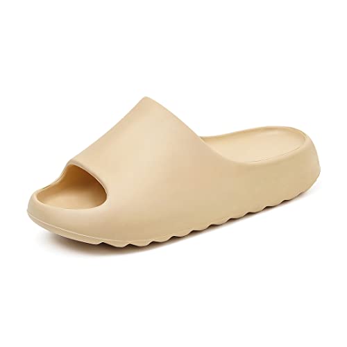 XTJSCBDSH Cloud Slides for Men and Women, Quick Drying Slippers Shoe Open Toe Thick Soft, Platform Slide Sandals Daily Shower Sandals, Non-Slip Bathroom Slippers Summer for Indoor & Outdoor