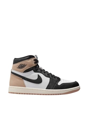 Jordan Women's 1 Retro HI OG Black/Legend MD Brown-White (FD2596 021) (Black/Legend Md Brown-White, US Footwear Size System, Adult, Women, Numeric, Medium, 5.5)