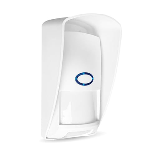 Flaroey Alarma con Sensor de Movimiento PIR Inalámbrico de 433 Mhz, Detector Infrarrojo Inmune A los Animales, Detector Infrarrojo Impermeable para Exteriores