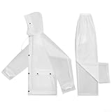 [Regenanzug-Set] Dieser komplette Regenanzug enthält eine wasserdichte Jacke und Hose, perfekt, um Sie bei nassem Wetter trocken zu halten.