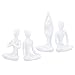 Statuetta Zen Yoga, aspetto semplice che migliora la bellezza Decorazione Zen Design a forma di elegante per scaffale per camera da letto per sala di meditazione