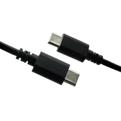T-ProTek Schwarz USB-C auf USB-C Datenkabel Ladekabel für ROCCAT Vulcan II Mini Tastatur