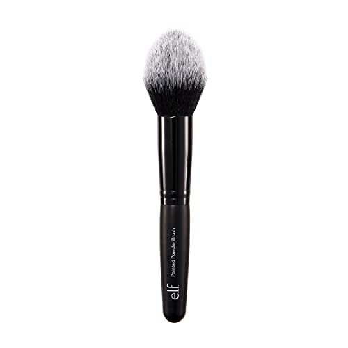 E.l.f. Pointed Powder Brush, Makeup Brush For Flawless Contouring & Highlighting, Distinctive Tapered Point For Targeted Color, Vegan & Cruelty-Free #TOP13