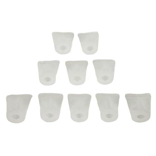 Image of Set of 10 Nylon Paint Filters for Spray Tools Suction Feed Pot with 120 Mesh for Paint Impurity Removal Compatible with 8/10/12mm (8MM)