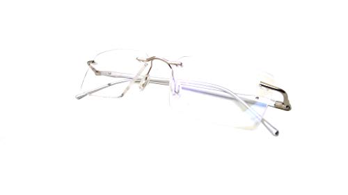 Image of N Specs An Optical Mall Reading Glasses For Men Women Unisex Stylish Framless Frame With Anti Reflected Unbreakable Fiber Glasses
