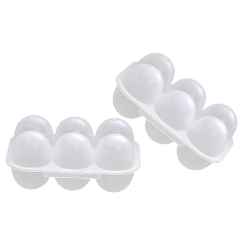 UTHCLO 2個卵収納ボックス 冷蔵庫用オーガナイザー 大容量マルチ 蓋付き卵ホルダー 家用キッチン整理 取っ手付きで持ち運び便利