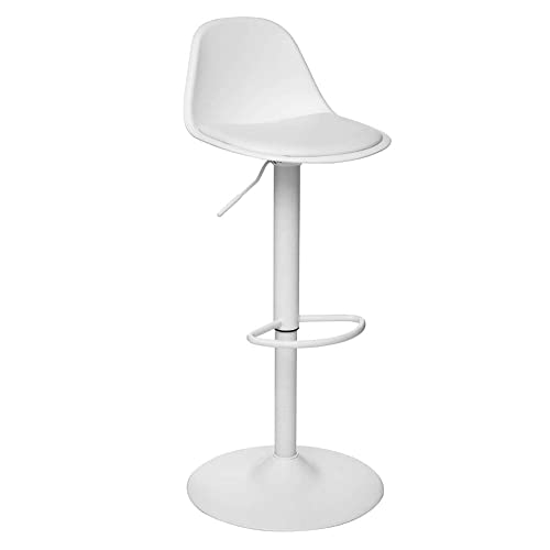 Tabourets de bar blancs design pour îlot central cosy - 4