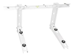 SYSTERM Universal Wandkonsole Set für Split Klima Klimaanlage Klimageräte Wandhalterung für Klimaanlage Außengerät und Wärmepumpe bis 100kg Halterung mit Querstange Stahl Wandhalter Montagekonsole