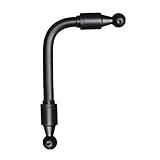 NiuLumea Adattatore a sfera da 17 mm per telefono con doppia sfera per supporti di navigazione, regolabile a 360 gradi per uso in bicicletta e moto, nero