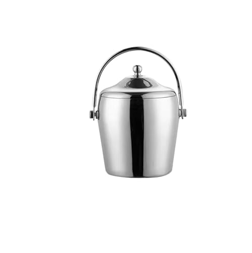 Seau à glace en acier inoxydable double couche ice chest portatif pour le pique-nique