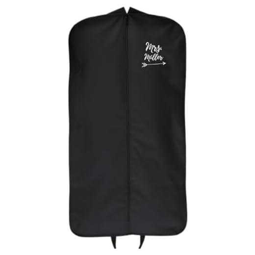 How to personalize luggage Embroidered Garment Bag for Couples
