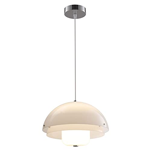 Lampe Suspendue Nordique en Verre Blanc E27 pour Salle à Manger et Chambre