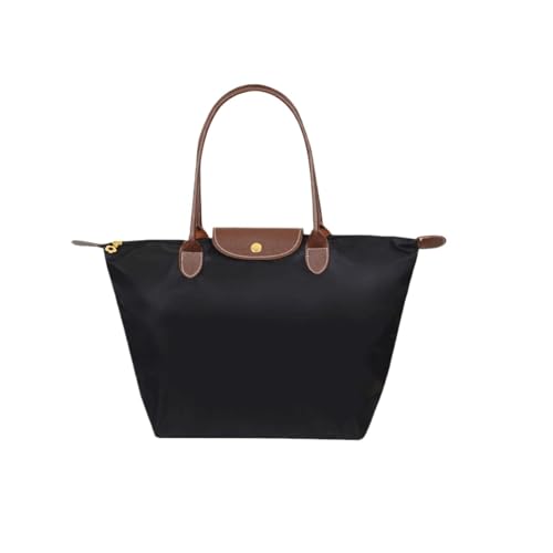 Shoulder bag Durable Nylon Shopping Bag Foldable Shoulder Handbag for Storage, Rainproof Oxford Cloth Tote