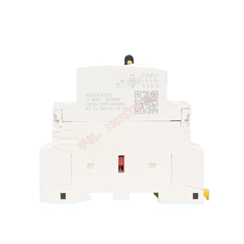 Contacteur bouton modulaire AC domestique 4 pôles commande manuelle 20A - 3