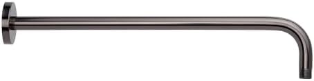 Signature Hardware 948955-18 Contemporary 17-5/8" Wall Mounted Shower Arm - Gunmetal