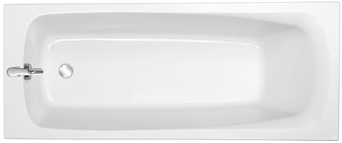 Jacob Delafon - Baignoire Rectangulaire STIL, avec Vidage et Pieds - 150 x 70 cm - Matériaux recyclés - Réparable - Surface Antibactérienne - Fabrication Française - Blanc - E60530-00