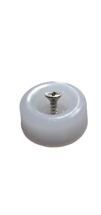 Plastic Buffer/Bush/Pad/End Cap with self Taping Steel Screws Bush/Buffer Size 1'' Inch Suitable for Wooden Furniture Base Safety - Child Friendly (Pack of 16 pc)