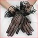 Towallmark  Women's Wrist Length Spandex and Lace Fishnet Gloves