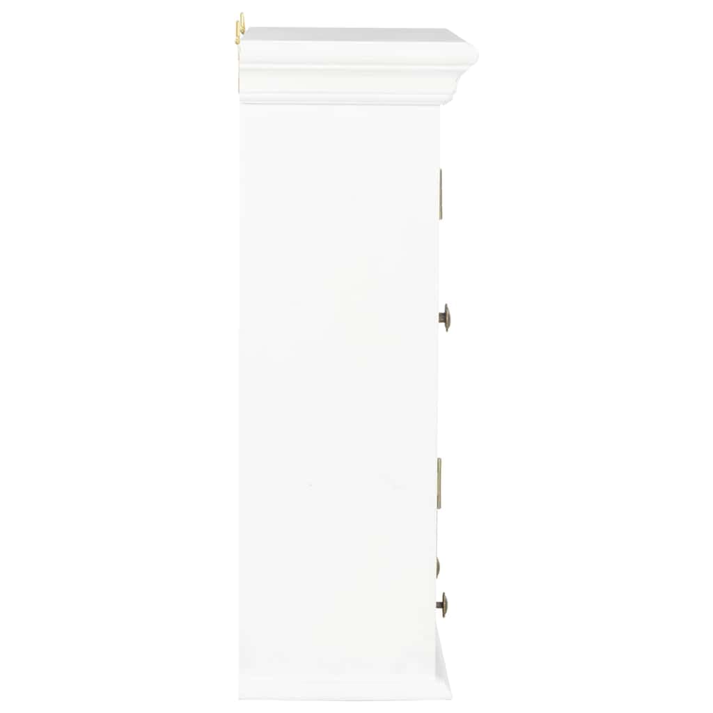 Armoire murale 49 x 22 x 59 cm en bois marron blanc acrylique