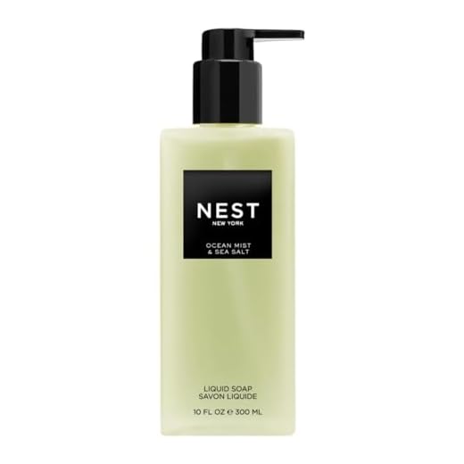 NEST Fragrances Ocean Mist & Sea Salt Liquid Soap 10 Fl Oz (Pack of 1)