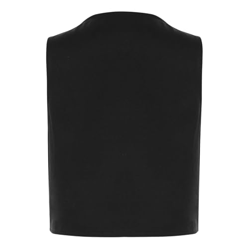 Kids Boys V Neck Single Breasted Tuxedo Formal Suit Vest Waistcoat Gentleman Wedding Birthday Party Outfits2